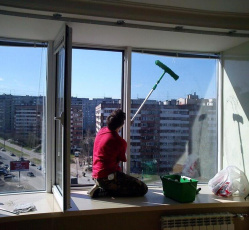 Мытье окон в однокомнатной квартире Аксай